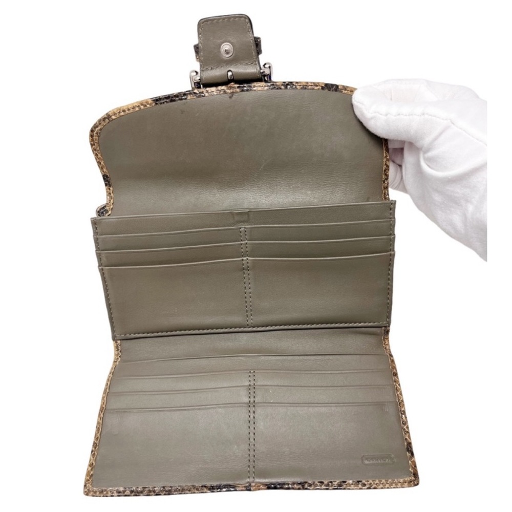 Coach Euc Python Snake Skin Embossed Soho Contine… - image 5